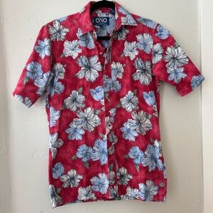 Small Vintage Hawaiian Print Shirt